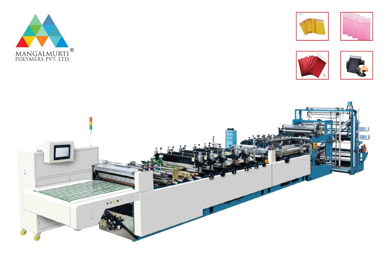 Air Bubble Film Envelop Bag Making Machine