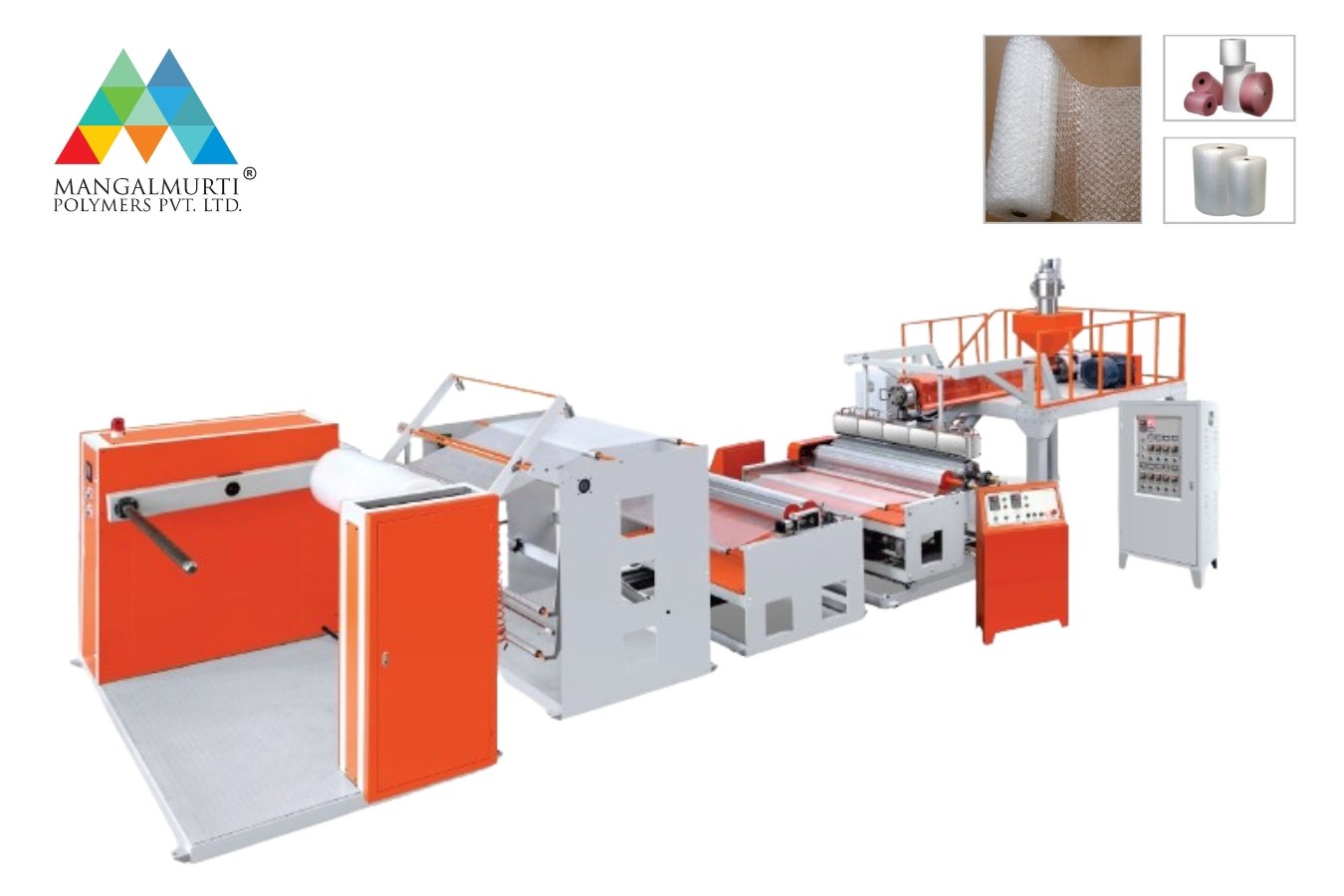Two Layer Air Bubble Film Making Machine